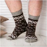 Носки , размер 44-46, коричневый Бабушкины носки