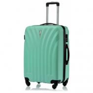 Умный чемодан , ABS-пластик, жесткое дно, 50 л, размер S, мультиколор L'Case