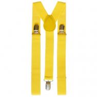 Подтяжки , текстиль, металл, размер 1, длина 115 см., желтый Starkman