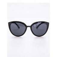 Солнцезащитные очки , кошачий глаз, с защитой от УФ, поляризационные, для женщин, черный Helburgans