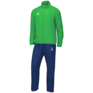 Костюм , олимпийка и брюки, силуэт прямой, карманы, размер S, зеленый Jogel