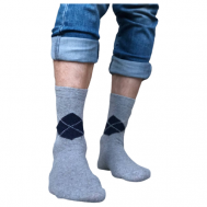 Мужские носки , 12 пар, высокие, размер 41-47, мультиколор VERSHINA