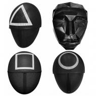 Карнавальный набор четыре маски игра кальмара OEM
