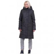 куртка   зимняя, средней длины, подкладка, размер 48(58RU), черный Maritta