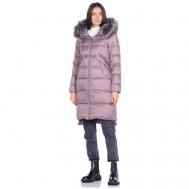куртка   зимняя, средней длины, размер 44(50RU), лиловый Avi