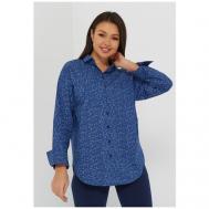 Рубашка  , размер 48, синий KATHARINA KROSS