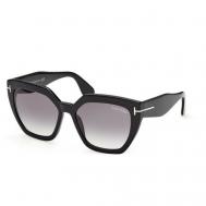Солнцезащитные очки , квадратные, оправа: пластик, градиентные, с защитой от УФ, для женщин, черный Tom Ford