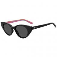 Солнцезащитные очки , кошачий глаз, для женщин, черный M Missoni