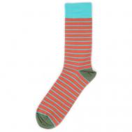 Носки  Дизайнерские носки  - Horizontal Stripes, размер 42-46, оранжевый Burning heels