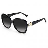 Солнцезащитные очки , прямоугольные, оправа: пластик, для женщин, черный Jimmy Choo