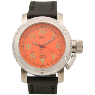 Наручные часы  Командирские Часы наручные 941 / Акула (Typhoon) механические 053.01, оранжевый ТРИУМФ