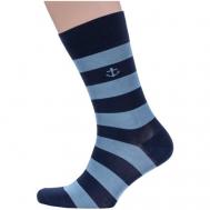 Мужские носки , 1 пара, классические, размер 27, синий Sergio di Calze