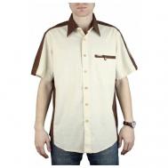 Рубашка , размер 54-56/XL, бежевый Маэстро