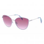 Солнцезащитные очки , кошачий глаз, оправа: металл, с защитой от УФ, градиентные, для женщин, фиолетовый Tous