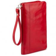 Сумка  клатч Кожинка, натуральная кожа, красный Мастерская сумок Кожинка