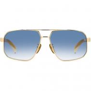 Солнцезащитные очки , авиаторы, оправа: металл, градиентные, для мужчин, золотой David Beckham