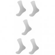 Мужские носки , 5 пар, классические, размер 27, белый NAITIS