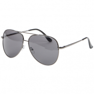 Солнцезащитные очки , авиаторы, оправа: металл, поляризационные, для женщин, черный Keddo
