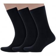 Мужские носки , 3 пары, размер 29, черный Dr. Feet