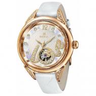 Наручные часы  женские, кварцевые, корпус золото, 585 проба, бриллиант, белый Ника