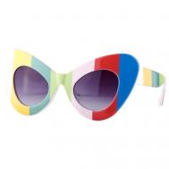 Солнцезащитные очки , кошачий глаз, оправа: пластик, с защитой от УФ, для женщин, разноцветный JEREMY SCOTT