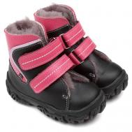 Ботинки , размер 25, черный, розовый TAPiBOO