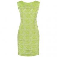 Платье , вечернее, полуприлегающее, мини, размер 42, зеленый MILA