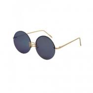 Солнцезащитные очки , круглые, оправа: металл, золотой ForMyGirl