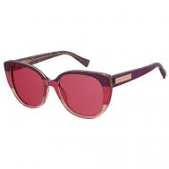 Солнцезащитные очки , кошачий глаз, оправа: пластик, для женщин, фиолетовый Marc Jacobs