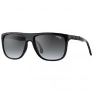 Солнцезащитные очки , квадратные, оправа: пластик, поляризационные, градиентные, с защитой от УФ, для мужчин, черный Carrera