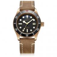 Наручные часы Bronze Sea Star Black Dial, черный Aquatico