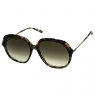 Солнцезащитные очки , круглые, оправа: пластик, для женщин, коричневый Max Mara