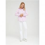 Рубашка  , повседневный стиль, прямой силуэт, длинный рукав, размер 42, розовый Colletto Nuovo