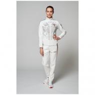 Костюм , олимпийка и брюки, силуэт полуприлегающий, размер XL, белый Forward