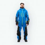 Комбинезон  для сноубординга, вентиляция, ветрозащитный, герметичные швы, капюшон, мембранный, карманы, защита от попадания снега, размер S, синий Dragonfly