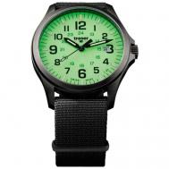 Наручные часы  107431, зеленый, черный Traser