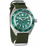 Наручные часы  Командирские Мужские Командирские 650856, зеленый Vostok