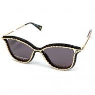 Солнцезащитные очки , кошачий глаз, оправа: пластик, поляризационные, золотой Marc Jacobs