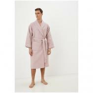 Халат , длинный рукав, карманы, банный халат, пояс/ремень, размер XL, розовый Sofi De Marko