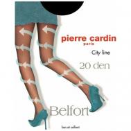 Колготки   Belfort, 20 den, с ластовицей, размер 2, черный Pierre Cardin