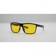 Солнцезащитные очки , квадратные, оправа: пластик, с защитой от УФ, для мужчин, желтый Marcello