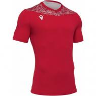 Футбольная футболка , размер S, красный MACRON