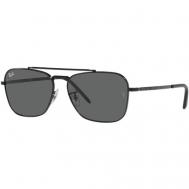 Солнцезащитные очки , прямоугольные, оправа: металл, с защитой от УФ, черный Ray-Ban