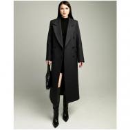 Пальто  , демисезон/зима, шерсть, силуэт прямой, размер XS, серый BUBLIKAIM