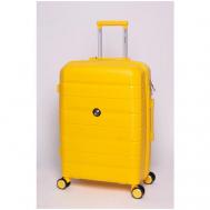 Умный чемодан , 50 л, размер M, желтый Impresa