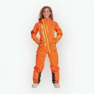 Комбинезон  Комбинезон для активного отдыха  Gravity Premium Woman, вентиляция, герметичные швы, внутренний карман, мембранный, защита от попадания снега, карманы, капюшон, размер S, оранжевый Dragonfly