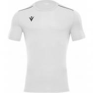 Футбольная футболка , размер M, белый MACRON
