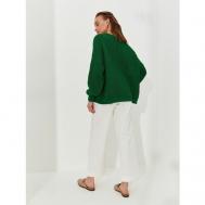 Пуловер , размер one size, зеленый look7