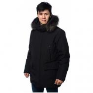 Зимняя куртка мужская  035 размер 52, темно-коричневый Clasna