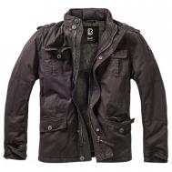 куртка  демисезонная, силуэт свободный, карманы, размер 46-48, черный Без бренда